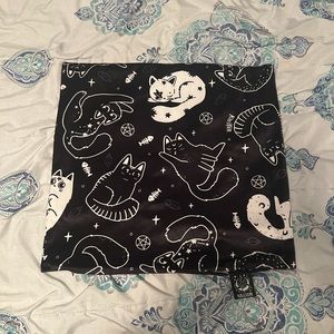 Killstar cats accent pillow case